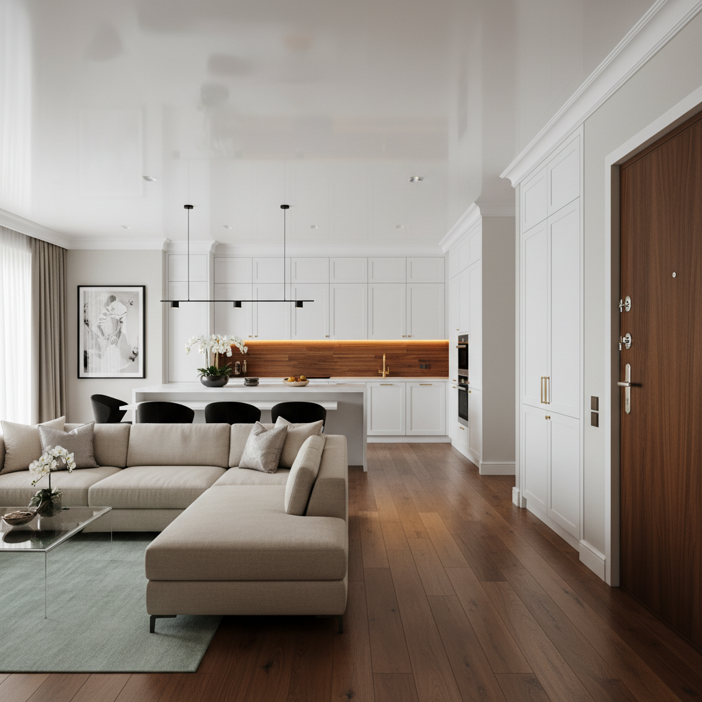 Modern interior with premium flooring